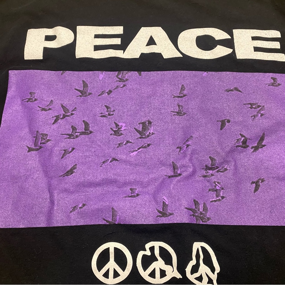 PacSun Men’s Graphic T-Shirt Peace Now Size Medium - Picture 7 of 8
